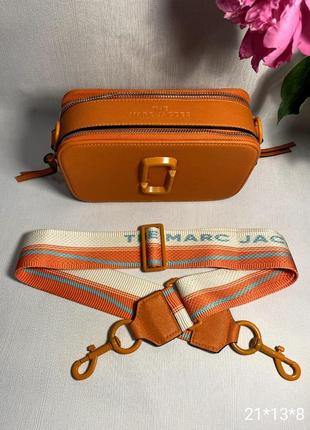 Женская стильная сумка с стиле mark jacobs в стилі марк якобс джейкобс помаранчевий