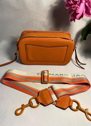 Женская стильная сумка с стиле mark jacobs в стилі марк якобс джейкобс помаранчевий сумка через плече з екошкіри туреччина9 фото