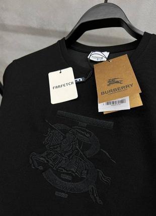 Мужской комплект футболка + шорты / качественный комплект burberry в черном цвете на лето6 фото