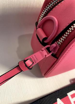 Женская стильная сумка с стиле mark jacobs в стилі марк якобс джейкобс рожева8 фото