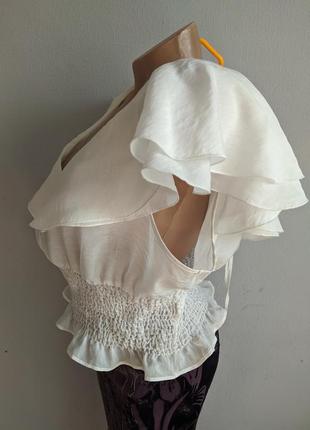 Романтична блуза, топ з воланами.4 фото