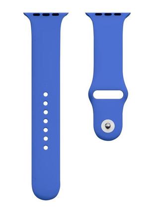 Ремешок для apple watch band silicone one-piece size-s 42/44/45/49 mm цвет 21, sea blue8 фото