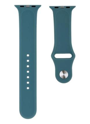 Ремешок для apple watch band silicone one-piece size-s 42/44/45/49 mm цвет 21, sea blue10 фото