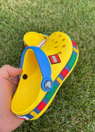 Детские crocs lego yellow кроксы лего желтые2 фото