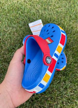 Детские crocs lego blue кроксы лего синие