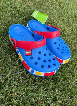 Дитячі crocs lego blue крокси лего сині1 фото