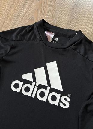 Подростковая оригинальная спортивная футболка с принтом adidas4 фото