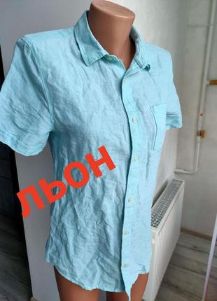 Льняная рубашка, льняная блуза burton menswear