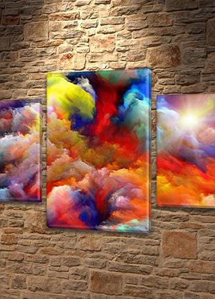 Модульные картины на стену на пвх ткани, 60х90 см, 40x25-2/60x35