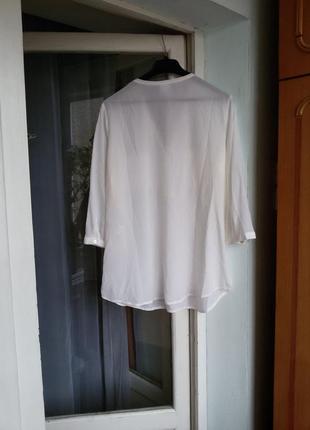 Роскошная шелковая блуза рубашка madeleine 100% шелк3 фото