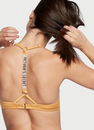Купальник лиф с эффектом пуш-ап и блестящими ремешками victoria secret