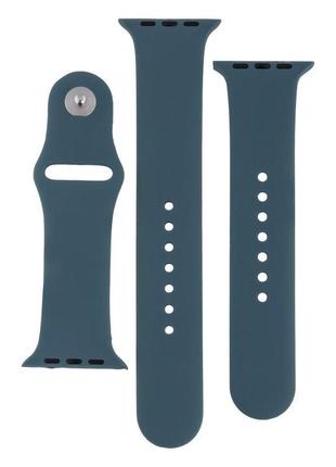 Ремінець для apple watch band silicone two-piece 42/44/45/49 mm колір 62, granny grey