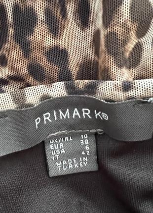 Primark леопардовое платье бельевой стиль.6 фото