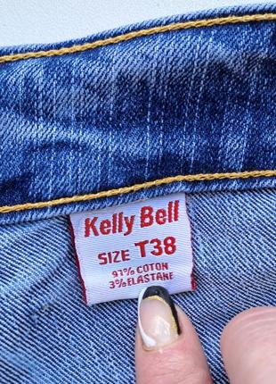 (970) джинсовая короткая юбка kelly bell /размер  т387 фото