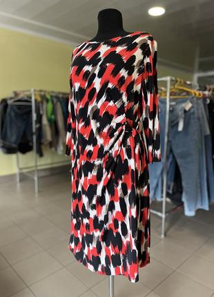🔥 распродаж 🔥миди платье с абстрактным принтом debenhams3 фото