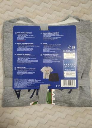 Lupilu піжама літня футболка та шорти, 86-92, або 98-104 см4 фото