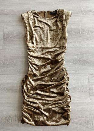 Бархатна міні сукня від guess4 фото
