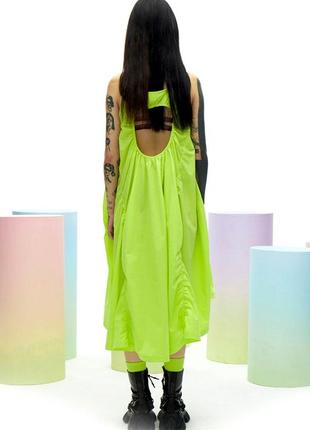 Новое роскошное брендовое платье angel chen модного ультра лаймового цвета потрясающего фасона2 фото