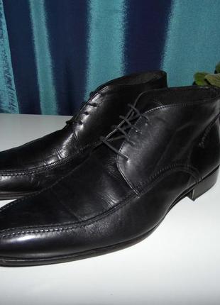 Чоловічі шкіряні туфлі - manfield - англія -43 розмір/27,5 см-оригінал!