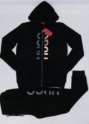 Чоловічий спортивний костюм hugo boss чорного кольору