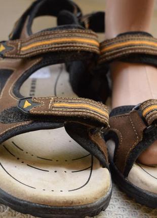 Замшевые босоножки сандали сандалии на липучках everest р.  43 28,6 см4 фото