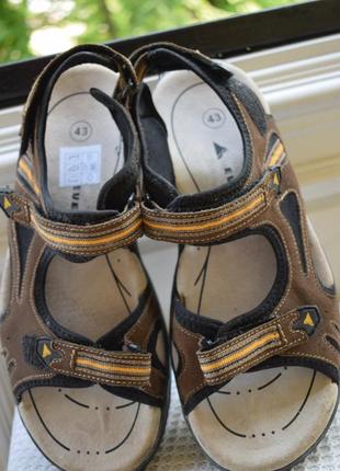 Замшевые босоножки сандали сандалии на липучках everest р.  43 28,6 см5 фото