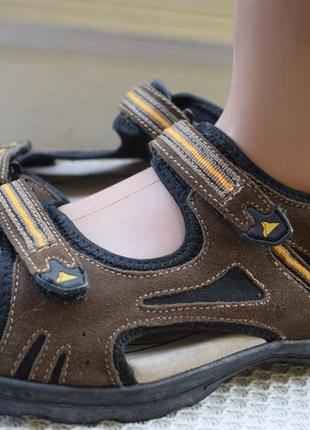 Замшевые босоножки сандали сандалии на липучках everest р.  43 28,6 см
