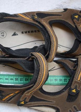 Замшевые босоножки сандали сандалии на липучках everest р.  43 28,6 см8 фото