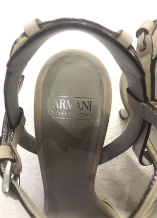 Кожаные босоножки armani, 386 фото