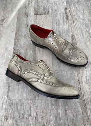 Кожаные мужские туфли броги дерби wellensteyn🇩🇪 40 41 42 размер