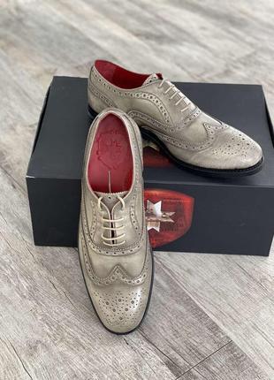 Кожаные мужские туфли броги дерби wellensteyn🇩🇪 40 41 42 размер