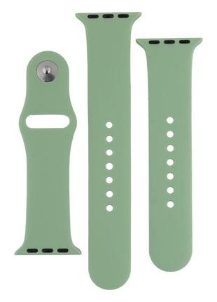 Ремешок для apple watch band silicone two-piece 38/40/41 mm цвет 40, shiny green2 фото