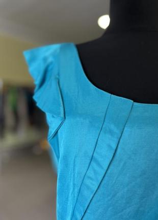 🔥 распродаж 🔥яркое голубое платье oasis3 фото
