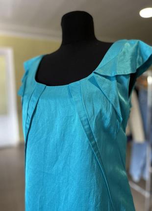 🔥 распродаж 🔥яркое голубое платье oasis4 фото