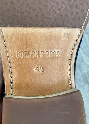 Замшевые классические лобвити туфли дерби броги gordon bros 🇩🇪 42 размер4 фото