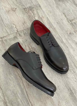 Кожаные мужские туфли броги дерби wellensteyn 🇩🇪  44 45 размер