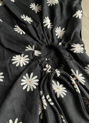 Женское мини платье в цветочный принт7 фото