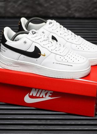 Мужские кроссовки nike air force 1 low white black 44