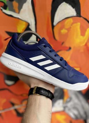 Adidas кроссовки 38-39 размер синие кожаные оригинал