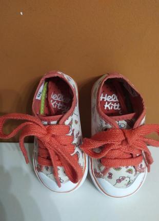 Кроссовки для девочек, размер 19,hello  kitty2 фото