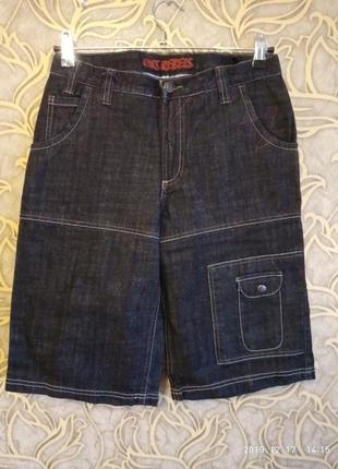 Отличные джинсовые удлиненные шорты c.k.s.rebel /возраст 14 лет