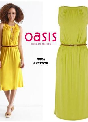Oasis платье миди + ремень 100 % вискоза1 фото