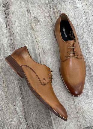 Шкіряні  класичні чоловіті туфлі дербі броги gordon bros  42 розмір