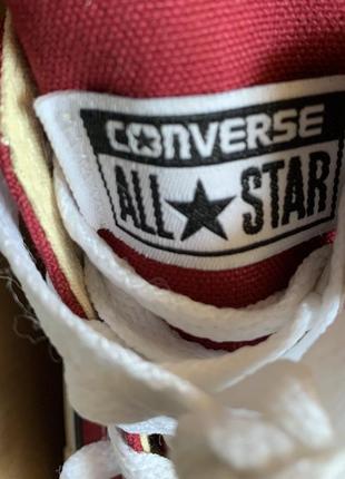 Кеди converse chuck taylor all star burgundy4 фото