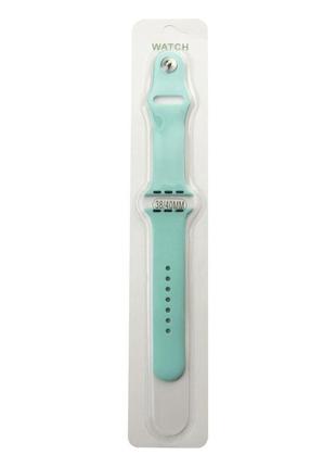 Ремешок для apple watch band silicone one-piece size-s 38/40/41 mm цвет 21, sea blue4 фото