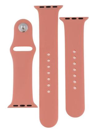 Ремінець для apple watch band silicone two-piece 38/40/41 mm колір 27, flamingo