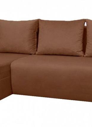 Кутовий диван "граф - токіо" кут взаємозамінний (склад) габарити: 2,45 х 1,65 спальне місце: 2,00 х 1,602 фото