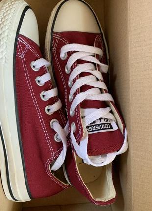 Кеди converse chuck taylor all star m9691с burgundy8 фото