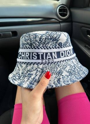 Панама літня christian dior navy blue