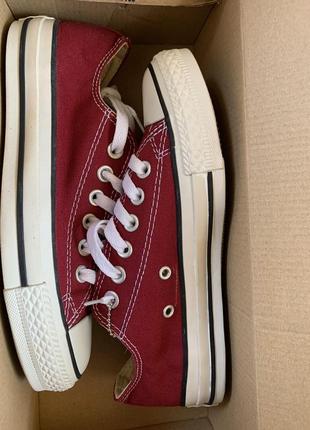 Кеди converse chuck taylor all star burgundy8 фото